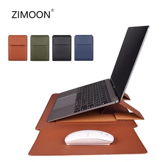 For Macbook Case Multipurpose Laptop Bag PU Leather 13/14 inch Notebook Case Laptop Sleeve Bag with Stand Mouse Pad