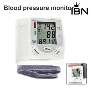 (Em Estoque Ibn) Medidor Automático Digital Lcd Com Monitor De Pressão Sanguínea / Batimentos Cardíacos / Tonômetro (1)