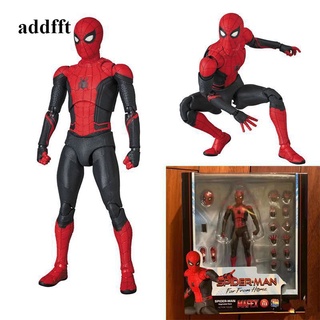 Marvel Avengers Hero Spiderman Far From Home Mafex 113 Spider Man Comic Ver Joints Movable Figure Model Toys 15cm