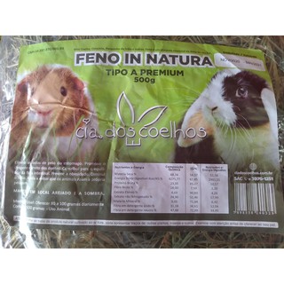 FENO para coelho, hamster, porquinho da índia... Verdinho 12L / 1kg (2)