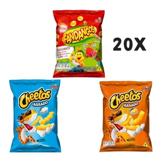 Kit 20 Mini Salgadinhos Cheetos Lua, Cheetos Onda, Fandangos Sortidos - Elma Chips