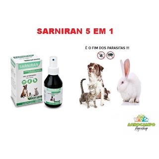Sarniran Sarnicida, fungicida, carrapaticida e pulgicida spray 100ml Biofarm