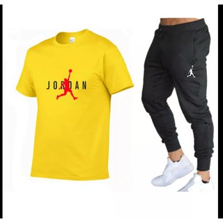 Camisa Masculina Jordan + Calça Moletom Conjunto