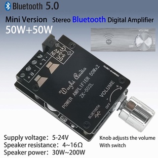 Tpa3116 Hifi Ao Vivo Bluetooth 5.0 Aux Placa Amplificador De Potência Digital 2x50 W Speaker Stereo Amplificador De Áudio Módulo Casa Música