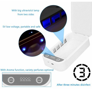 Esterilizador Portátil De Luz UV Para Celular Com Caixa de Desinfecção Por USB Para Máscaras Acessórios Pequenos Andowl (4)