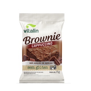 Brownie cappuccino SEM AÇÚCAR Vitalin 35g