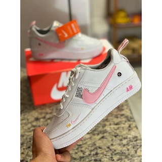Tênis Air force lv8 branco e rosa Super confortável compre ja o seu!!!