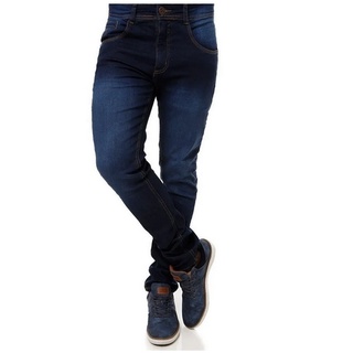 Calça Jeans Com Lycra Moda Masculina Elastano Slim Fit