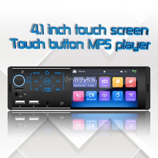 Brblesiya2 Mp5 Player Bluetooth Fm Com Tela Digital De Áudio Estéreo De 4,1 Polegadas Para Carro / Rádio Com Receptor Usb Duplo