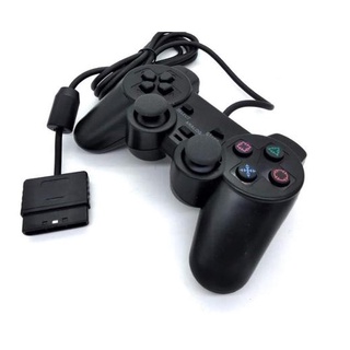 Controle Manete Joystick Para Playstation 2 Preto Analógico Ps2