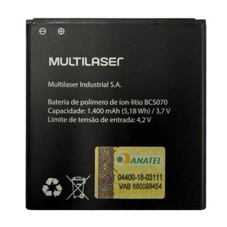 Bateria Multilaser Bcs070 1400mah Ms40g P9070/71