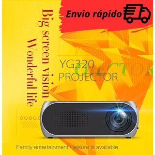 Mini Projetor Portátil YG320 Support 1080P HD Playback HDMI USB Home Media Player 400-600 Lumens LED
