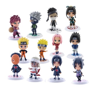 Boneco colecionável miniaturas Naruto Itachi Gaara Sakura Saske Kakashi Orochimaru