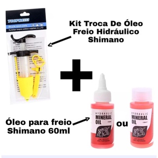 Kit Básico Sangria Freio Hidráulico + Óleo mineral para freios Shimano 60ml