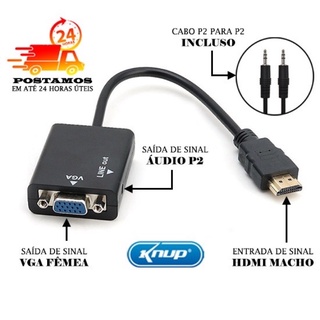 Conversor adaptador HDMI para VGA