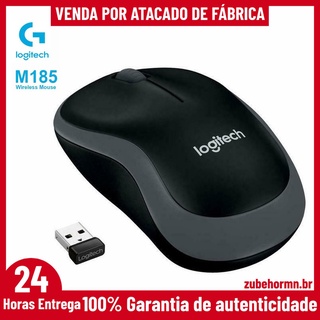 100% Logitech M185 Mouse Sem Fio Com 1000dpi 2.4 Ghz Escritório Rato, Adequado (1)