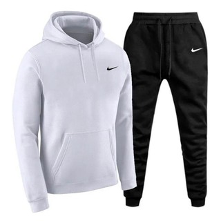 Conjunto Moletom Nike Blusa de Frio + Calça Casaco Masculino e Feminino Promoção (2)