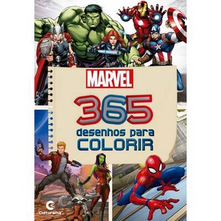 Livro De Pintura Marvel - 365 Desenhos Para Colorir