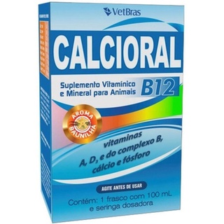 Calcioral B12 100ml otimo Suplemento Vitamínico Cães E Gatos -VAlidade longa Promoçao