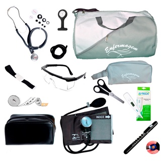 Kit de enfermagem completo com medidor de pressão Premium