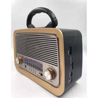 Rádio portátil antigo vintage retrô FM AM SW bateria recarregável USB