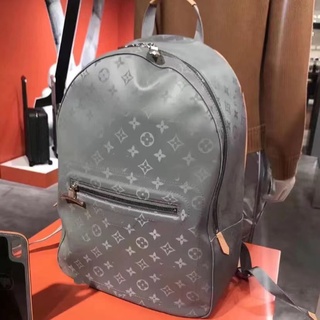 【🔥HOT🔥】Mochila Louis Vuitton, nova mochila LV MONOGRAM TITANIUM Mochila / bolsa de viagem