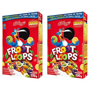 Cereal Froot Loops Kellogg´s Kit com 2 Unidades de 230g