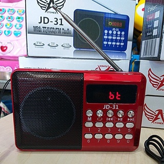 Mini Rádio Recarregável Bluetooth modelo JD31 e JD32 Radinho de Bolso Radio