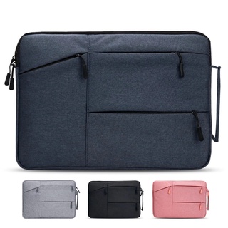 Universal Portable Large Capacity Ultra Thin Laptop Sleeve Case Laptop Handbag Light Grey 13.3 14 15.6 Polegadas