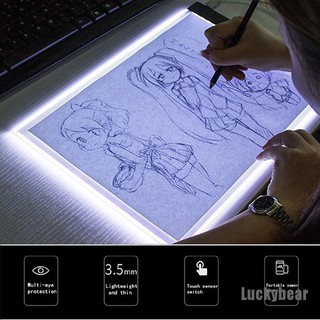 [Luckybear] A5 Led Arte Estêncil Caixa De Luz Usb Para Desenho De Mesa Ajustável Pad