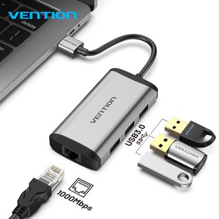 Vention USB to RJ45 Ethernet 10M/100M/1000M Network Adapter USB 3.0 HUB Converter LAN Wired USB Internet Adapter (1)