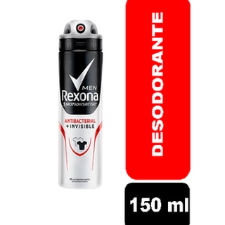 Desodorante Rexona Aerosol Men Antibacterial+Invisible 150ml