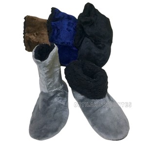 Pantufa Bota Sapato Adulto Masculino Antiderrapante Com Pelinho Dentro Bem Quentinho Outono Inverno (2)