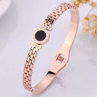 In Stock New Style Titanium Steel Gold Color Bracelet For Female Non-Fading Simple Bangle For Girl