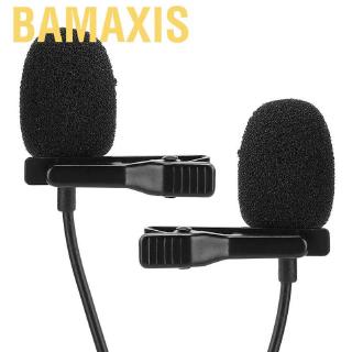 Bamaxis Microfonees Duplos Com Clip-on Lapela Microfone Para Celular