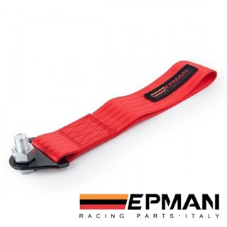 Engate De Reboque Esportivo Universal Fita De Tecido Tow Strap EPMAN Racing Vermelho