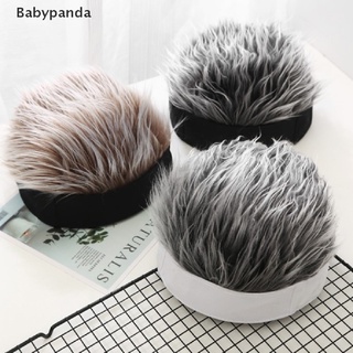 [Babypanda] 1pc Novelty Hip Hop Beanie Hat with Spiked Fake Hair Funny Retro Short Melon *On Sale
