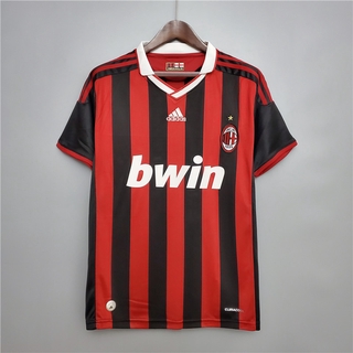 Camisa De Futebol Masculina Ac Milan 2009-2010 Camiseta De Futebol (1)