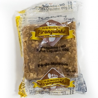Pé de Moleque Piranguinho - 60g - Doce de Amendoim