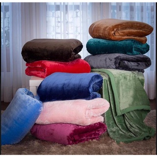 Cobertor Solteiro Plush Manta Noites Quentinhas para inverno Rosa e Azul