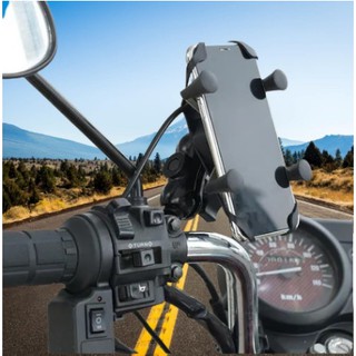 Suporte De Celular Para Moto,bicicleta Com Carregador USB/Resistente às intempéries/A prova 360 d'água ANJ-1012