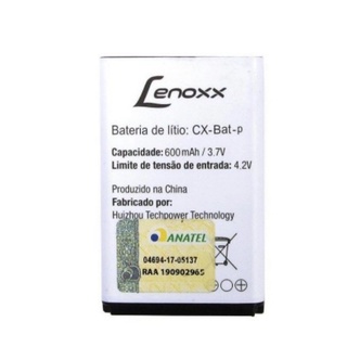 Bateria Cx-Bat-P Para Celular Lenoxx Cx-903