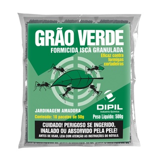 GRAO VERDE FORMICIDA ISCA GRANULADA 500GR - DIPIL
