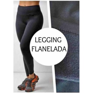 Legging Suplex Preta Flanelada e Não Flanelada