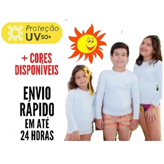 Camisa Uv 50+ INFANTIL - Proteção Solar - Térmica - Unissex