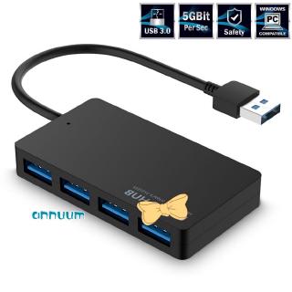 Hub USB 3 0 Externo Plug and Play de 5 Gbps em Liga de Alumínio