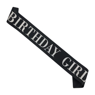 Festa de aniversário Birthday girl vestir deusa coroa alça de ombro adereços de fita de etiqueta de aniversário (6)