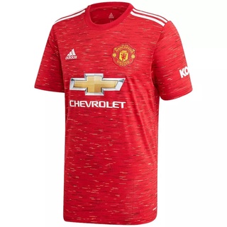 Camisa Manchester United 2020/2021 Masculina Home Vermelha Bordada