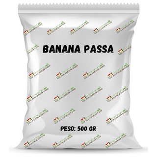 Banana Passa Premium 100% Vegano Natural Delicioso Snack Lanche