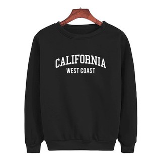 Blusa de frio casaco moletom gola redonda careca califórnia west coast